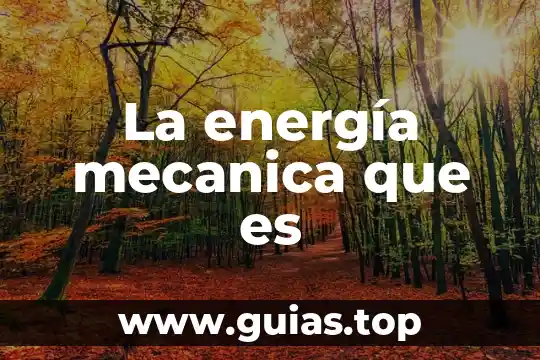 Que es la grabacion mecanica analogica 4 La energía mecanica que es