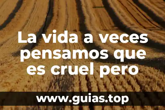 Que es la vida marina 5 La vida a veces pensamos que es cruel pero