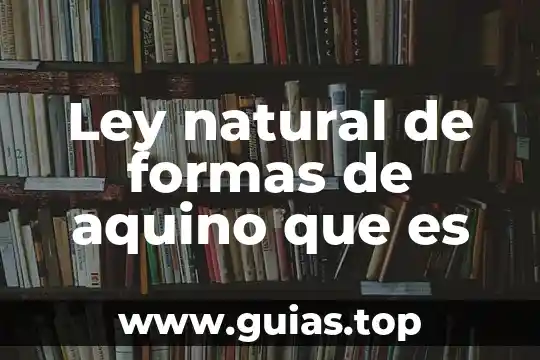 Qué es dinero tipos y formas 6 Ley natural de formas de aquino que es