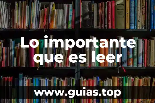 Por qué es importante habitar la Luna 4 Lo importante que es leer