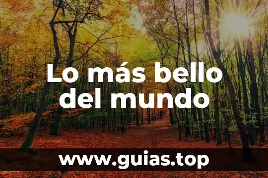 Mas color que es 5 Lo más bello del mundo