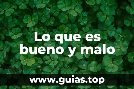 Moral saber que es bueno o malo 8 Lo que es bueno y malo