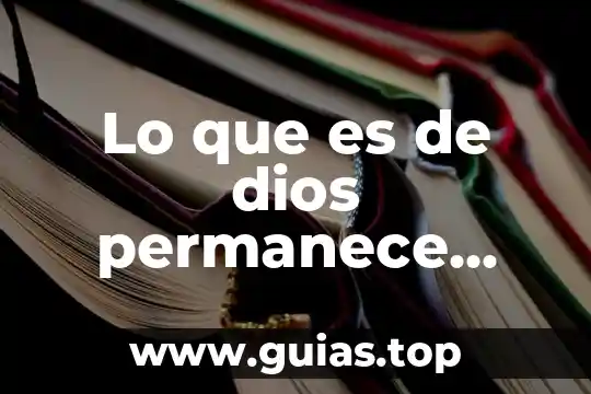 Que es ser hipocrita con dios 6 Lo que es de dios permanece biblia
