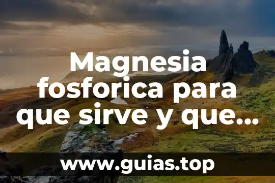 Que es el sexo comercial macdonalds 4 Magnesia fosforica para que sirve y que es