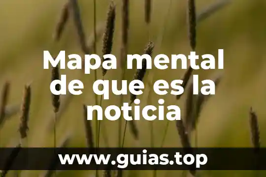 Qué es un concepto de noticia 4 Mapa mental de que es la noticia