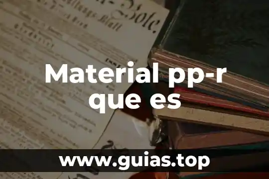 Material gaucho que es 8 Material pp-r que es