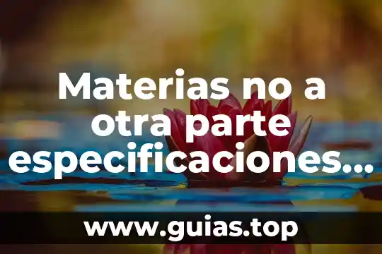 Que es la pericia de parte 3 Materias no a otra parte especificaciones que es