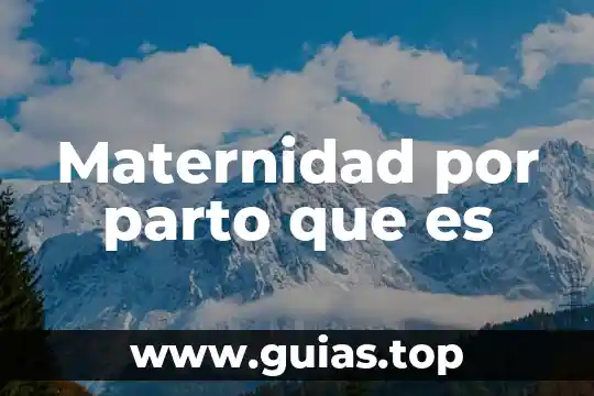Que es sala de parto 4 Maternidad por parto que es
