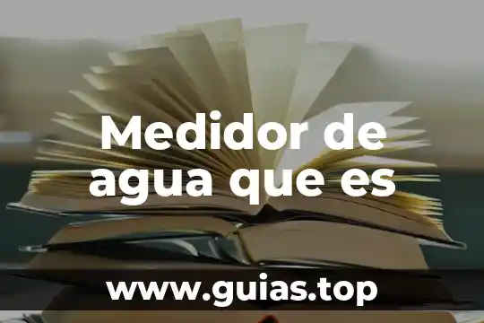 Que es densidade del agua 3 Medidor de agua que es