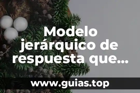 Que es nivel jerarquico en biologia 4 Modelo jerárquico de respuesta que es