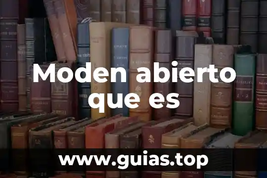 Que es el testamento abierto méxico 6 Moden abierto que es