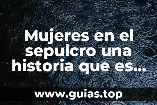 Por que es tan importante la célula en nuestra vida 8 Mujeres en el sepulcro una historia que es nuestra