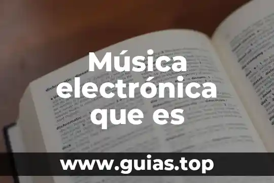 Imágenes de que es música 4 Música electrónica que es
