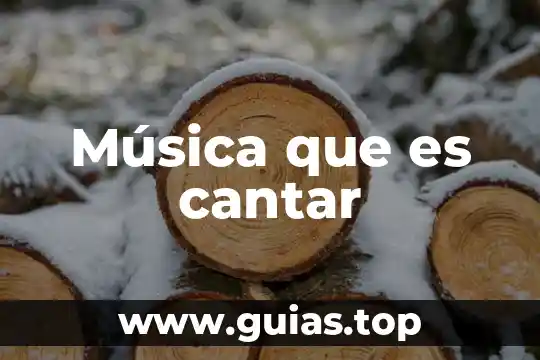 Que es un tendón en musica 3 Música que es cantar