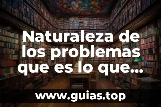 Que es la peticion de problemas 4 Naturaleza de los problemas que es lo que hace
