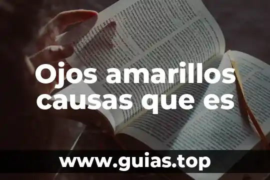 Qué es número de línea en ojos 4 Ojos amarillos causas que es