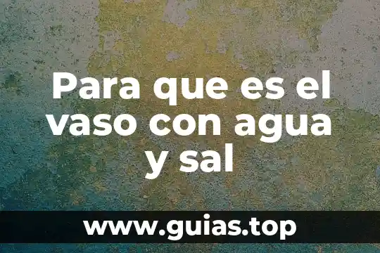 Que es un ciclo de agua 7 Para que es el vaso con agua y sal
