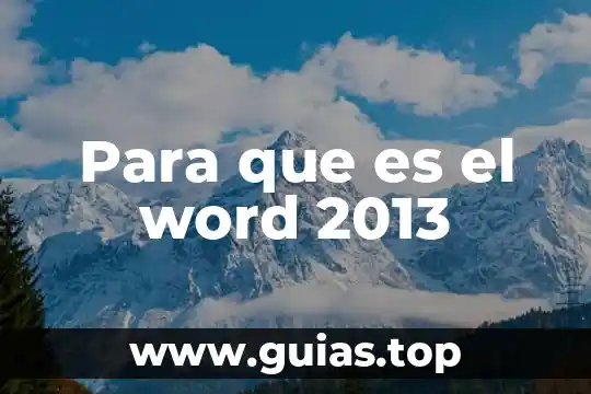 Que es seleccionar en word 2013 5 Para que es el word 2013