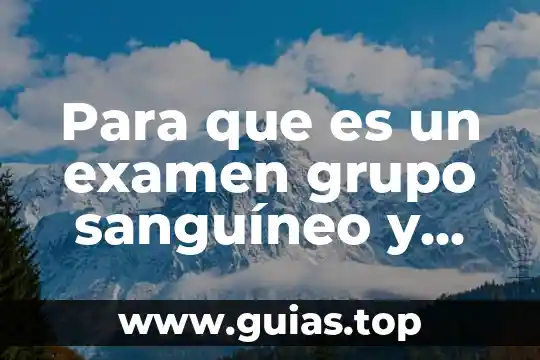 Que es delegar responsabilidades en el area de rh 3 Para que es un examen grupo sanguíneo y factor rh