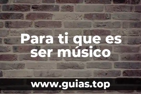 Que es la representacion interna del ser humano psicologia prezi 5 Para ti que es ser músico