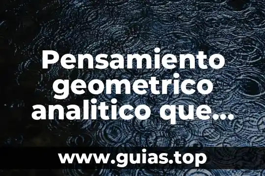 Que es analitico en calculo 3 Pensamiento geometrico analitico que es una linea recta