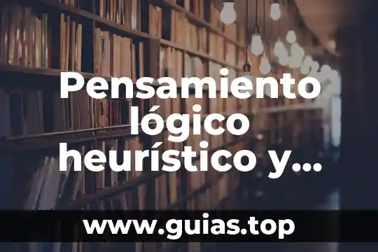 Que es el pensamiento segun tus palabnras 8 Pensamiento lógico heurístico y creativo que es en el turismo