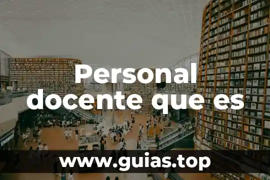 Ser docente que es 5 Personal docente que es