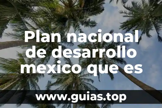 Que es el desarrollo del pensamiento simbolico 7 Plan nacional de desarrollo mexico que es