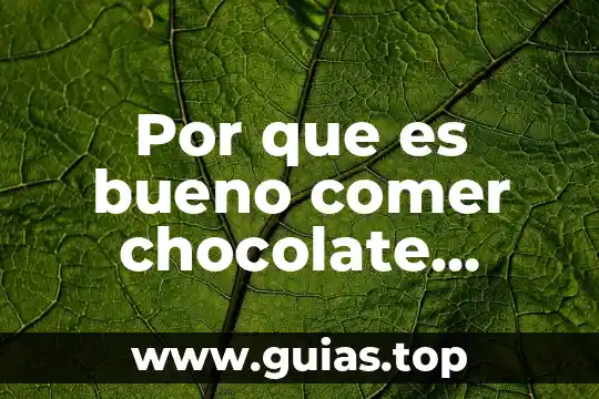 Que es bueno para los nervios antes de una exposicion 3 Por que es bueno comer chocolate antes de un examen