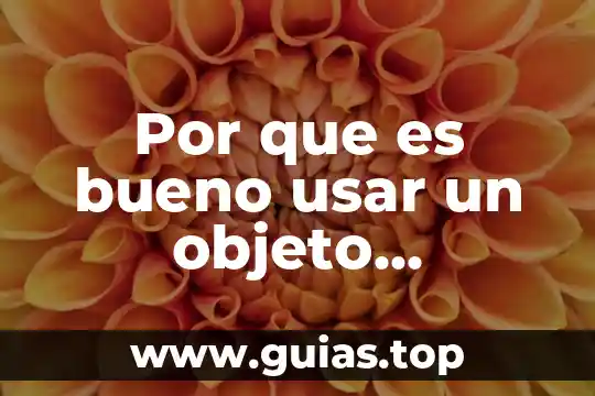 Razones por las que es correcto usar los diseños 8 Por que es bueno usar un objeto ecologico