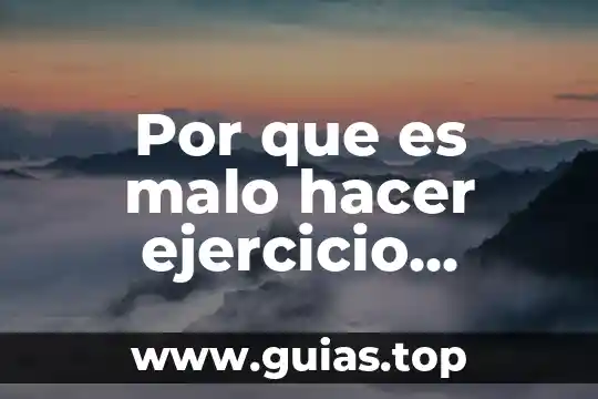 Que es hacer una precuela 7 Por que es malo hacer ejercicio debate
