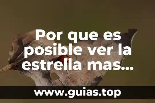 Que es parto con anestesia 5 Por que es posible ver la estrella mas proxima