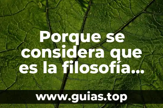 Que es una figura nigromante 4 Porque se considera que es la filosofía primera