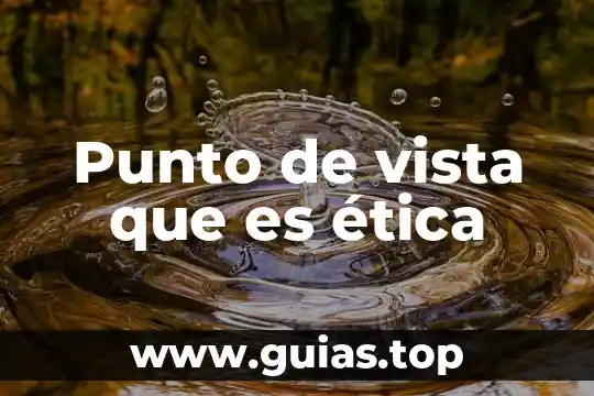 Que es el color distintos tipos de vista 7 Punto de vista que es ética