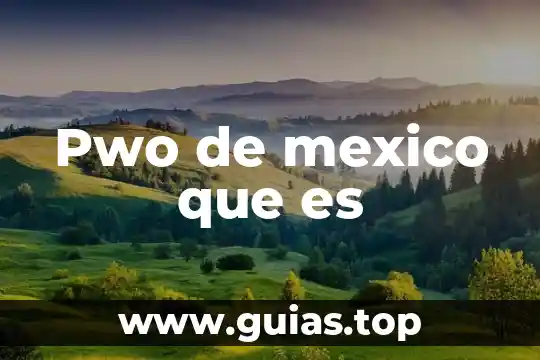 Que es ser sangron en mexico 3 Pwo de mexico que es