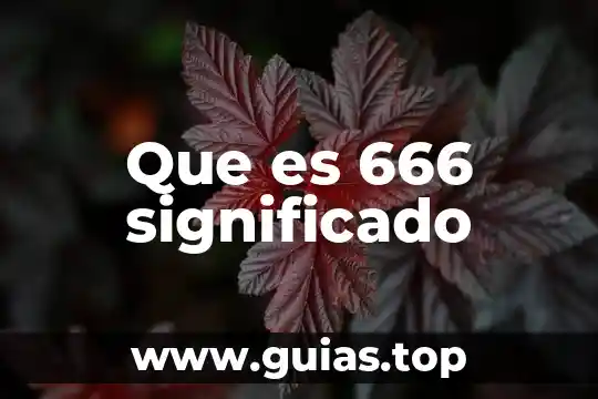 Que es desventaja significado y concepto 4 Que es 666 significado