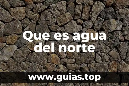 Que es el agua en el cuerpo humano 5 Que es agua del norte