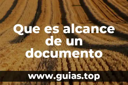Qué es un alcance de proyecto de estrategias de marketing 3 Que es alcance de un documento