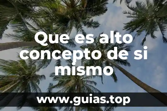 Que es el computo de alto rendimiento 8 Que es alto concepto de si mismo