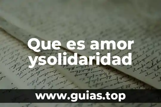 Búsquenme en la flor en lo que es amor 8 Que es amor ysolidaridad