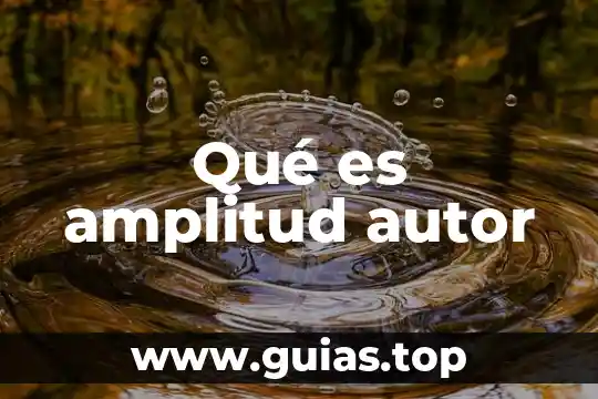Qué es la depresión definición con autor 6 Qué es amplitud autor