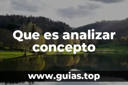 Que es una tecnica para analizar un texto 3 Que es analizar concepto