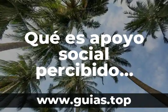 Que es la cohesion psicologia 5 Qué es apoyo social percibido psicología