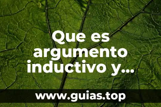 Que es un circuito inductivo concepto 7 Que es argumento inductivo y ejemplos