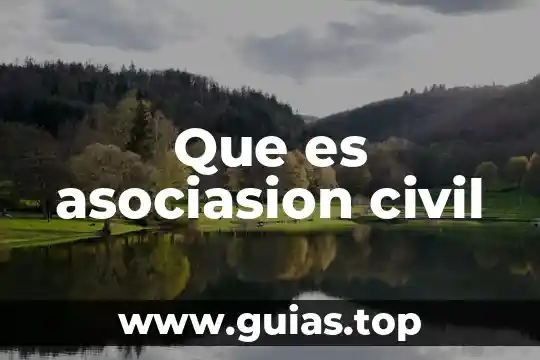 Que es una soiedad civil 7 Que es asociasion civil
