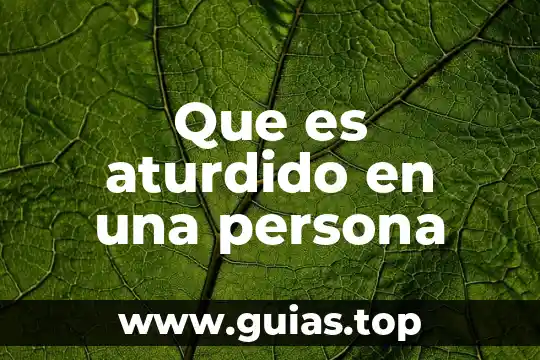 Que es la libertad de pensamiento para niños 6 Que es aturdido en una persona