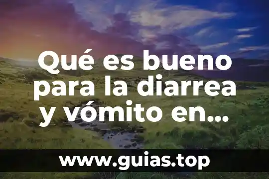 Que es ser sonambulo en adultos 6 Qué es bueno para la diarrea y vómito en adultos