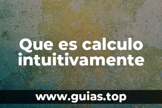 Que es el calculo polariforme 6 Que es calculo intuitivamente
