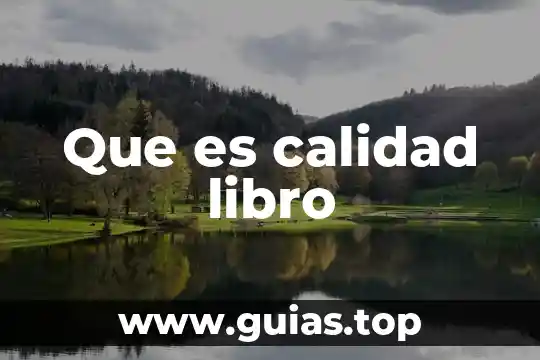 Qué es derecho internacional definición de un libro 8 Que es calidad libro