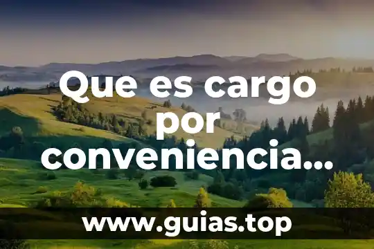 Que es cuenta a cargo estado 7 Que es cargo por conveniencia vivaaerobus